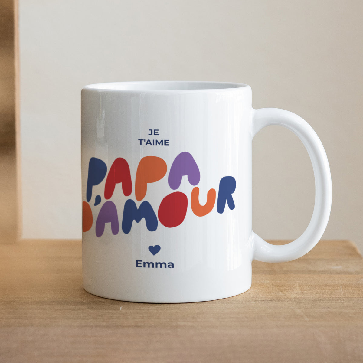 Mug Objets Blanc Love colors photo