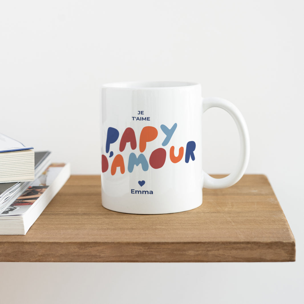 Mug Objets Blanc Love colors photo N° 4