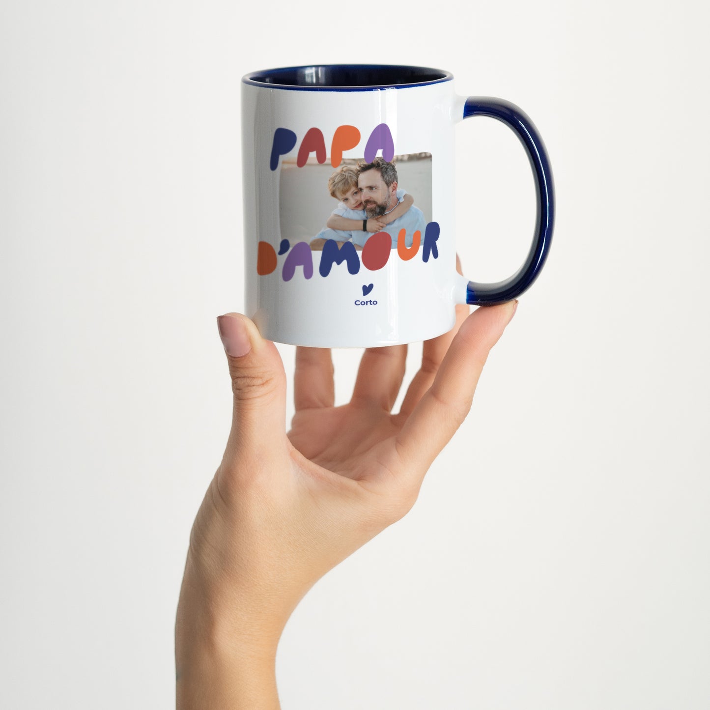 Mug Bleu Love colors photo N° 2