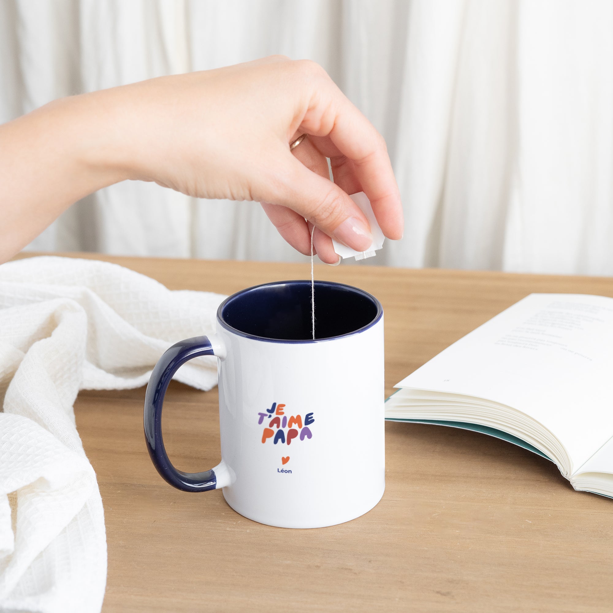Mug Bleu Love colors photo N° 3