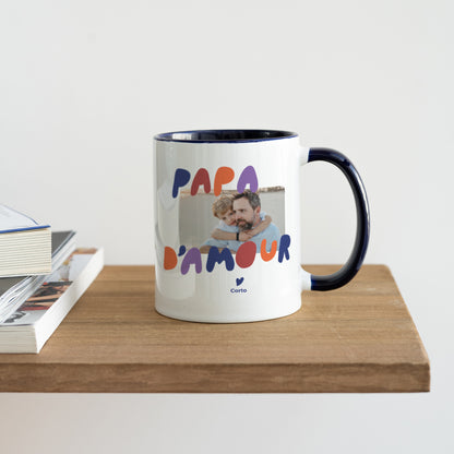 Mug Bleu Love colors photo N° 4