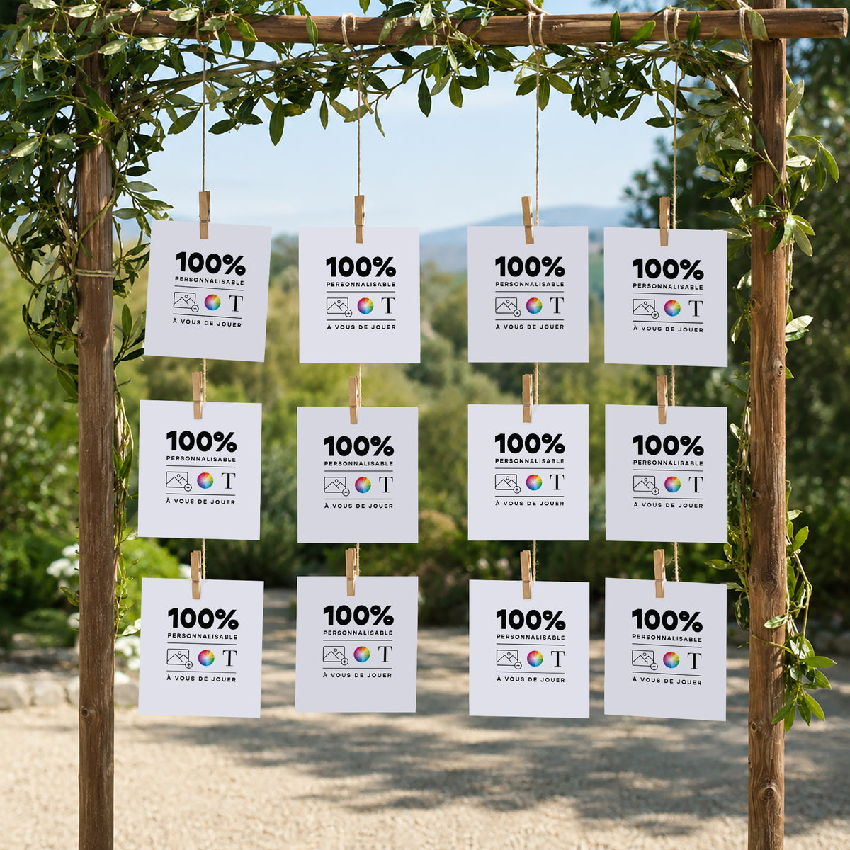 Plan de table Mariage Lot de 12 Do It Yourself VI photo N° 2