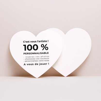 Faire-part Mariage Cœur Do It Yourself photo N° 1