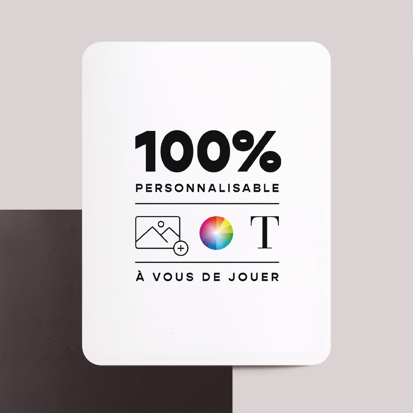 Faire-part Mariage Lot de 8, magnétique, rectangle coins arrondis Do It Yourself VI photo N° 1