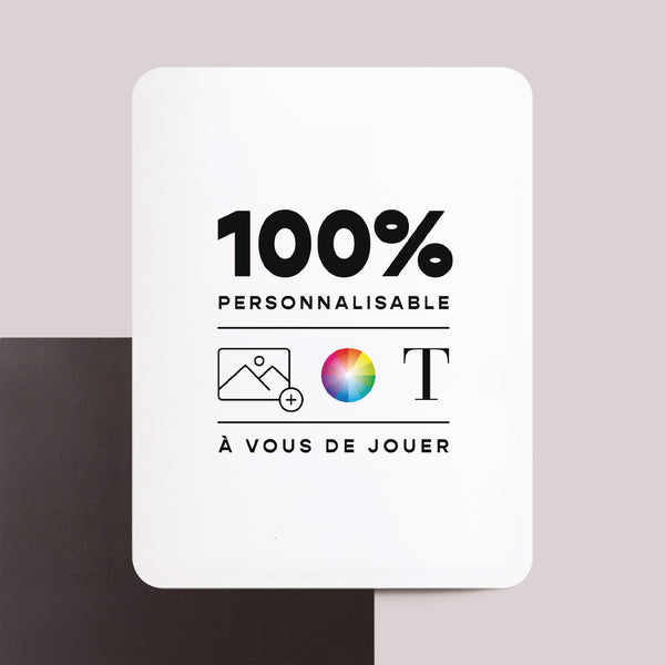 Faire-part Mariage Lot de 8, magnétique, rectangle coins arrondis Do It Yourself VI photo
