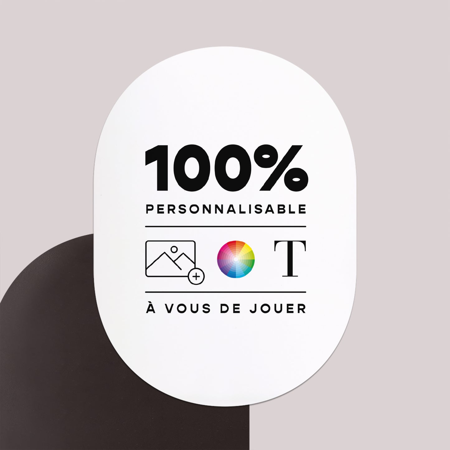Faire-part Mariage Lot de 8, magnétique, ovale Do It Yourself VI photo N° 1