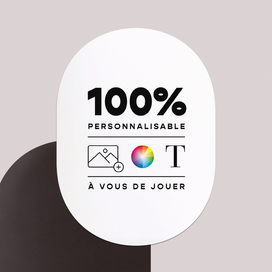 Faire-part Mariage Lot de 8, magnétique, ovale Do It Yourself VI photo