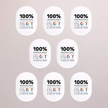 Faire-part Mariage Lot de 8, magnétique, ovale Do It Yourself VI photo N° 3