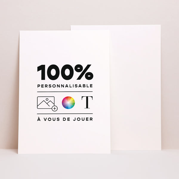 Faire-part Mariage Grand format rectangle Do It Yourself VI photo