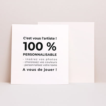 Faire-part Mariage Carré Do It Yourself photo N° 1