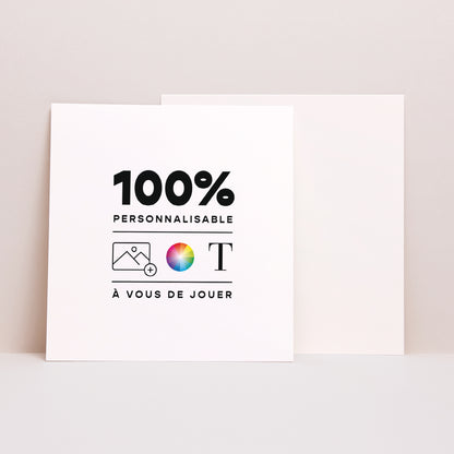 Invitations Mariage Carré Do It Yourself VI photo N° 1