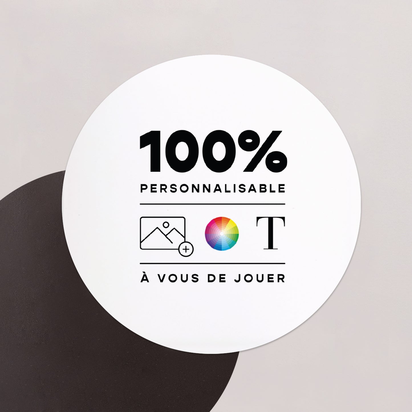 Remerciements Mariage Lot de 8, magnétique, rond, Ø 10cm Do It Yourself VI photo N° 1