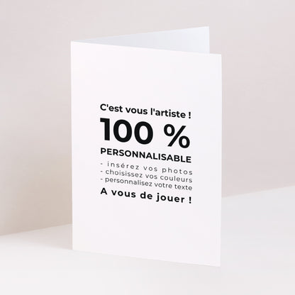 Faire-part Mariage Portrait double volet Do It Yourself photo N° 1