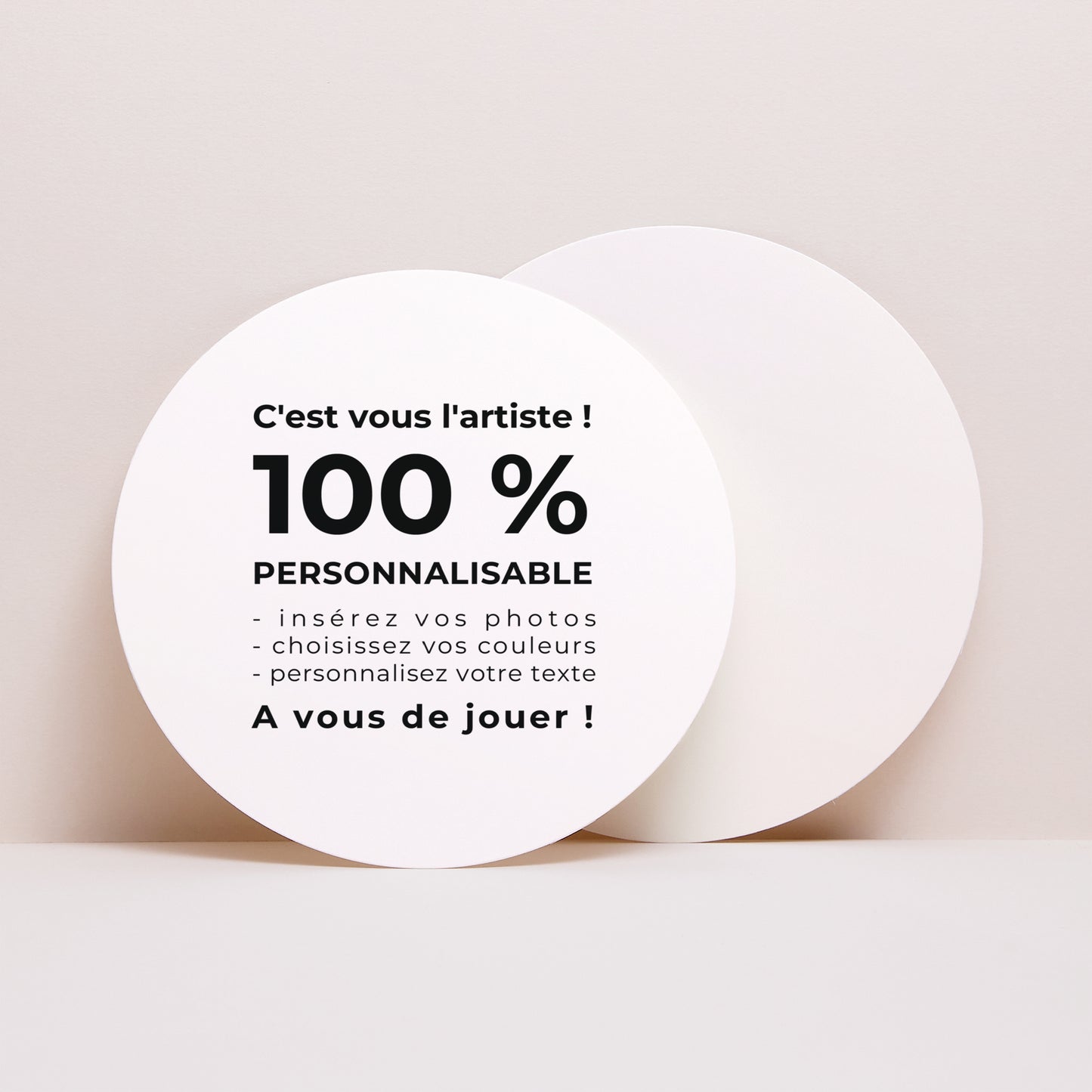 Faire-part Mariage Rond Do It Yourself photo N° 1