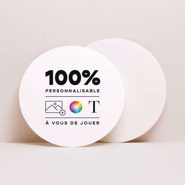 Faire-part Mariage Rond Do It Yourself VI photo