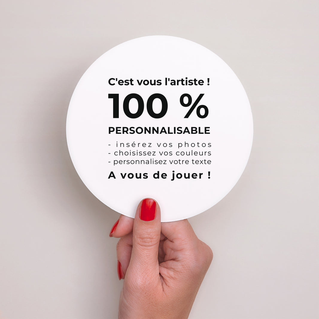 Faire-part Mariage Rond Do It Yourself photo N° 2