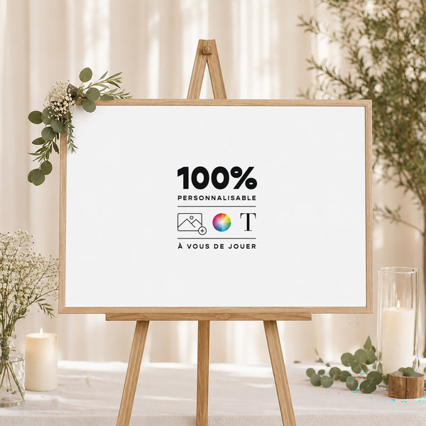 Panneau bienvenue Mariage Paysage 90 x 60 cm Do It Yourself VI photo
