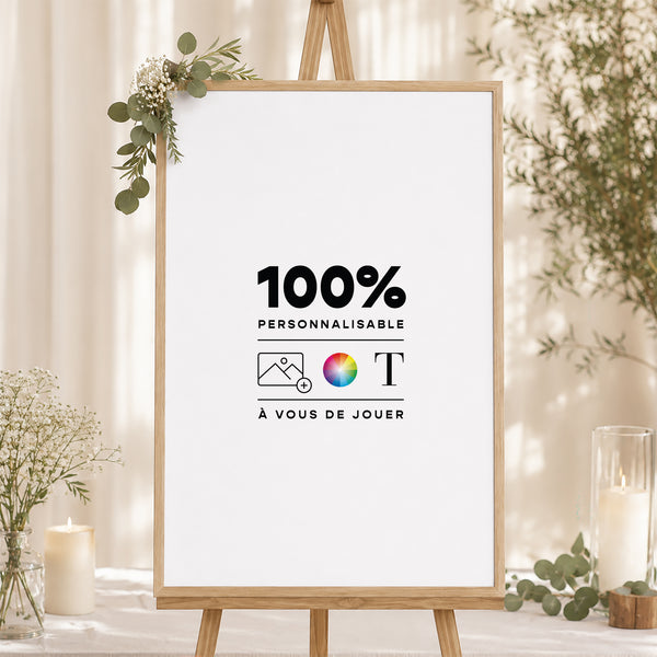 Plan de table Mariage Portrait 60 x 90 cm Do It Yourself VI photo
