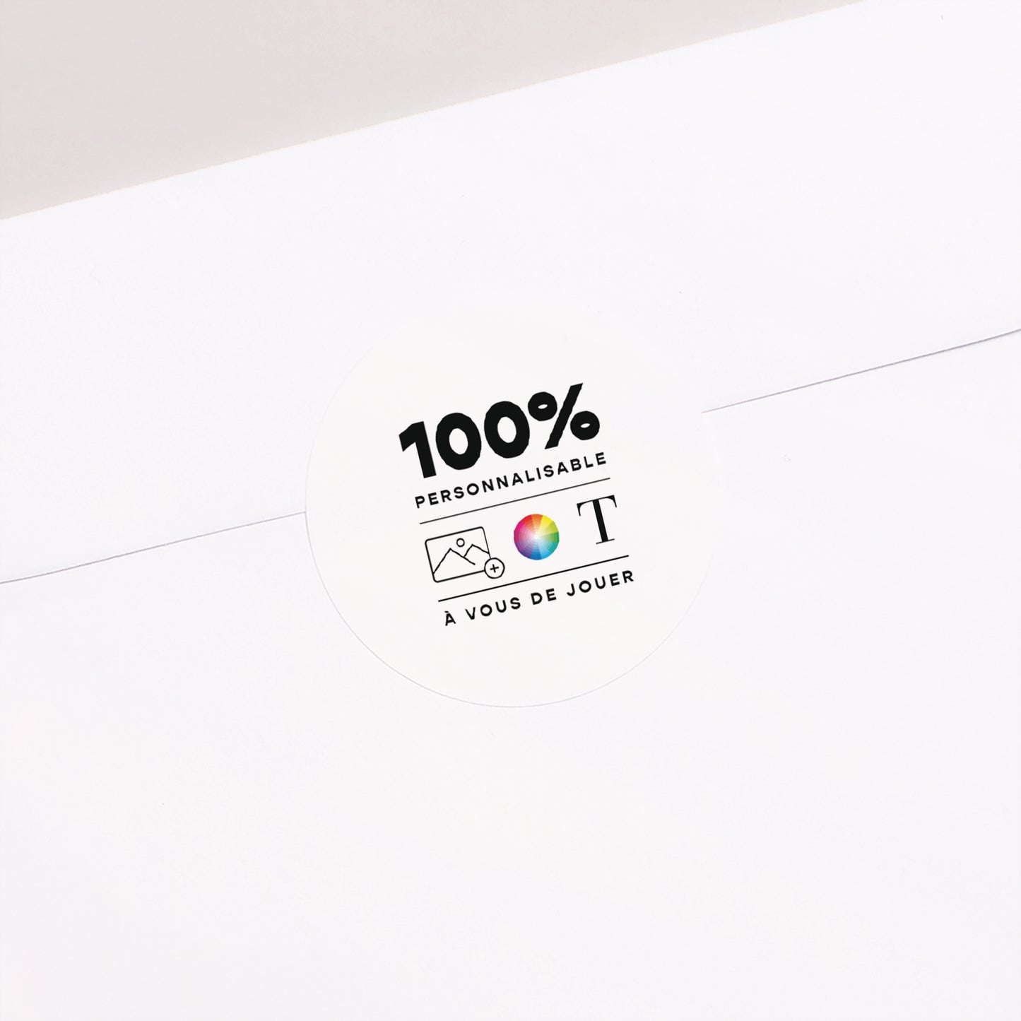 Sticker Mariage Rond Do It Yourself VI photo N° 1