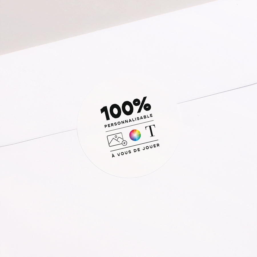 Sticker Mariage Rond Do It Yourself VI photo