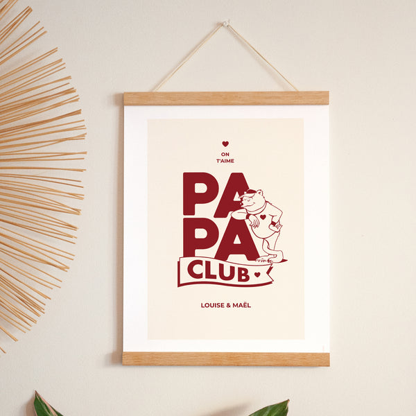 Affiche Portrait 30 x 40 cm Bear Club photo