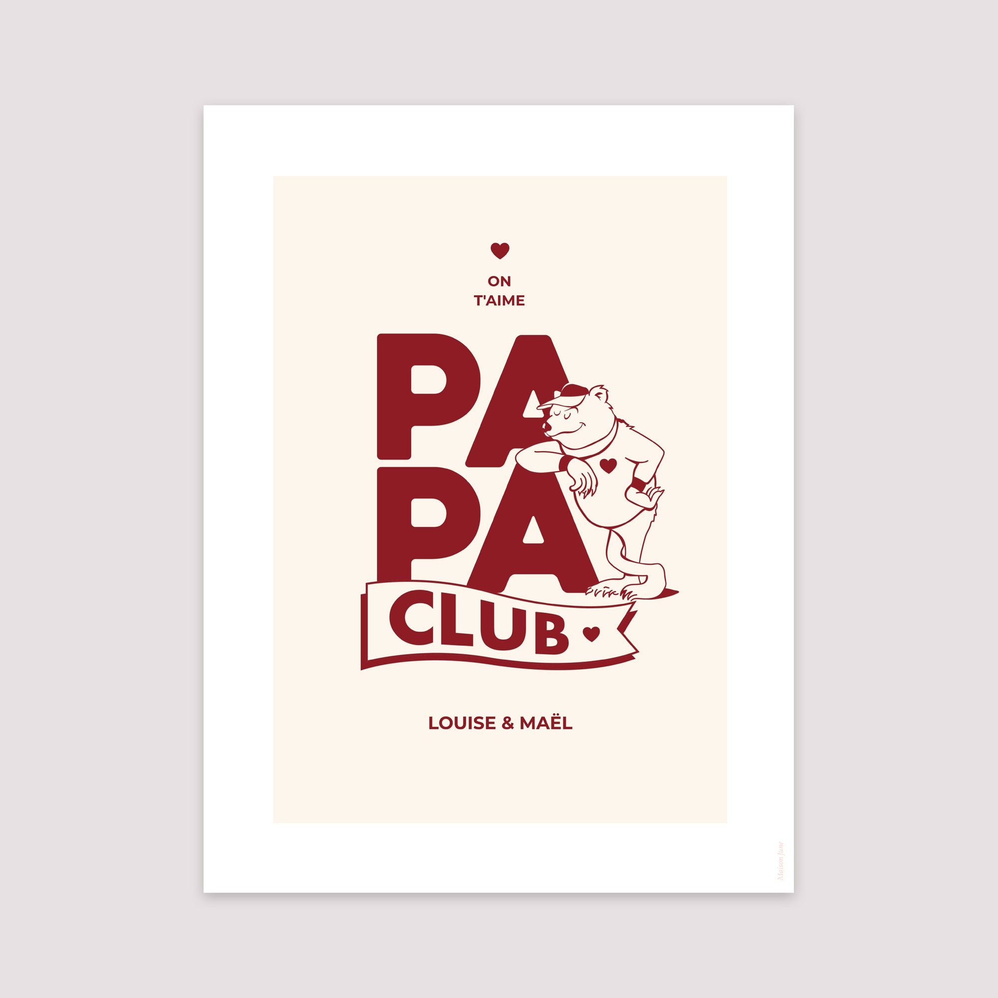 Affiche Portrait 30 x 40 cm Bear Club photo N° 2