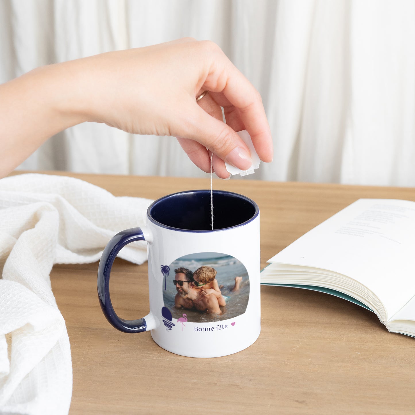 Mug Objets Bleu Papa Miami photo N° 3