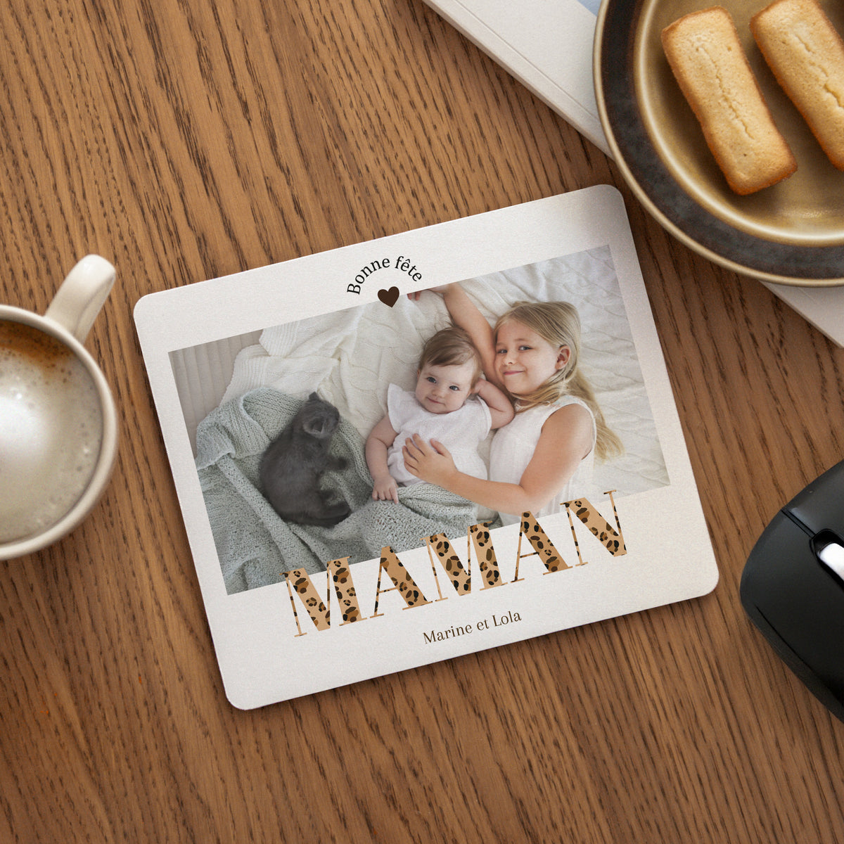 Tapis de souris Objets Rectangle Bonne fête maman photo N° 1