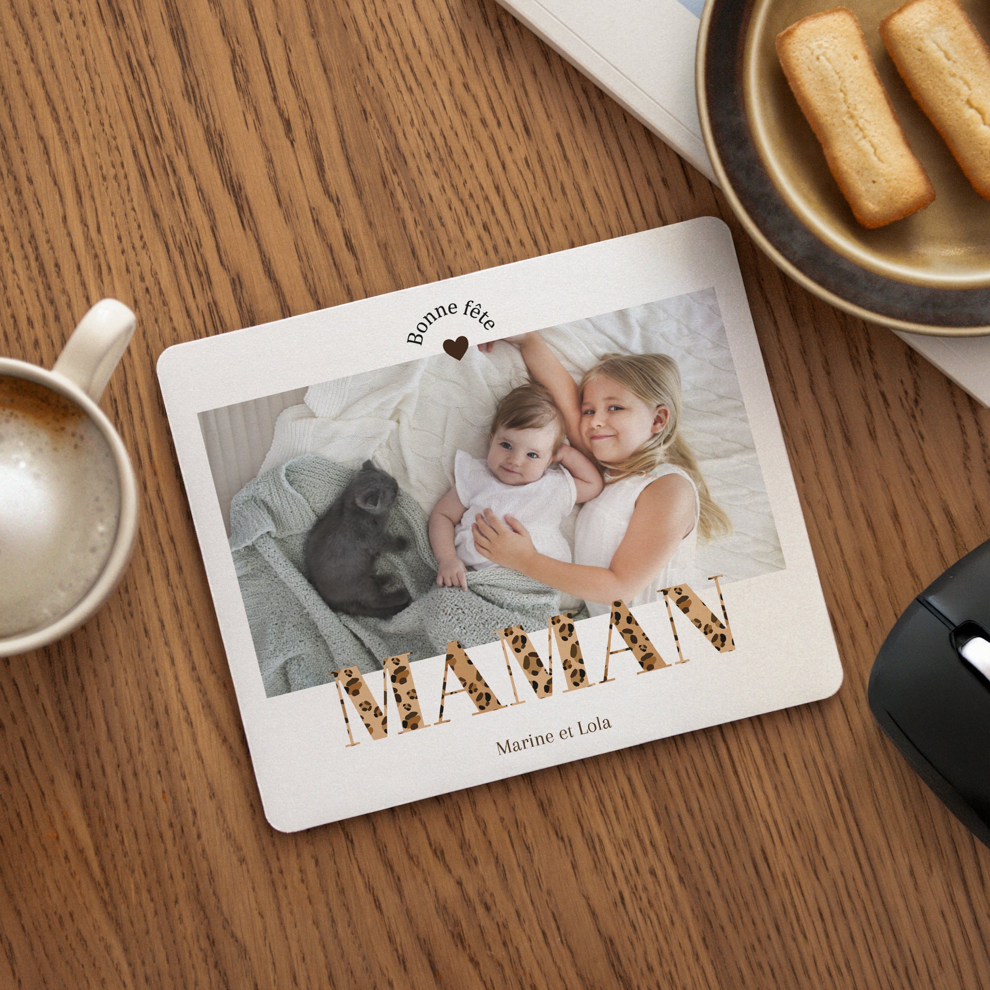 Tapis de souris Objets Rectangle Bonne fête maman photo N° 1