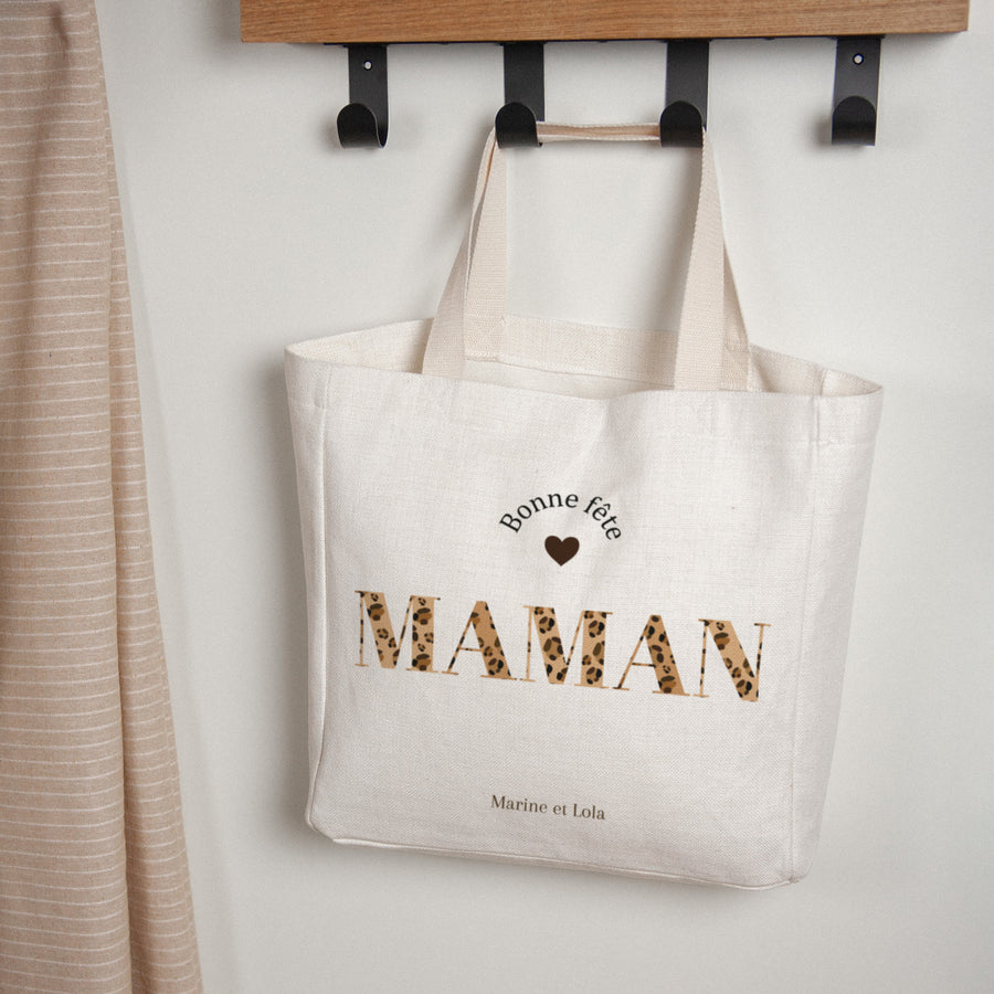 Tote bag Objets Anse en toile Bonne fête maman photo
