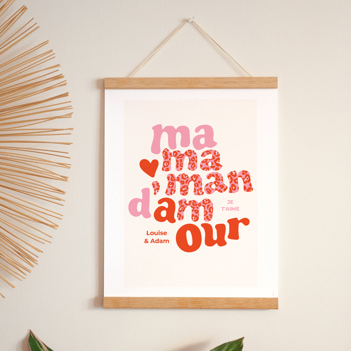 Affiche Portrait 30 x 40 cm Maman Léopard II photo N° 1