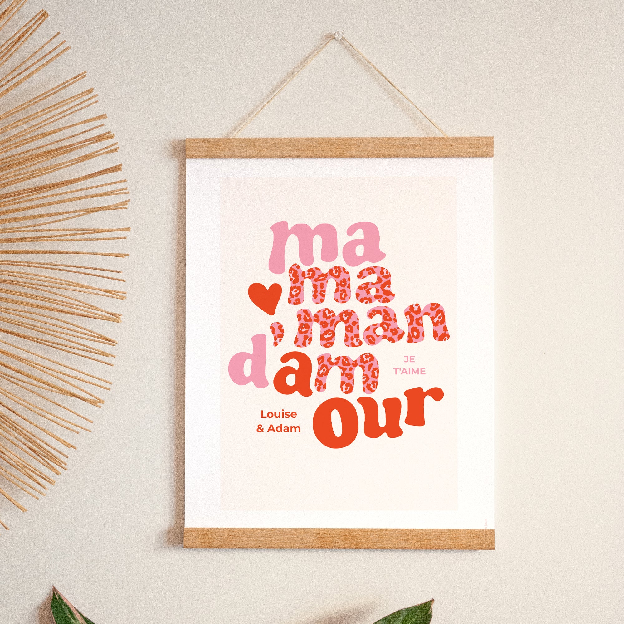 Affiche Portrait 30 x 40 cm Maman Léopard II photo N° 1