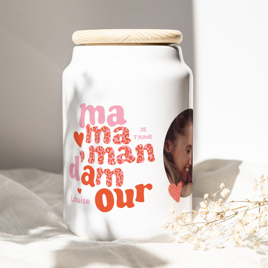 Pot en céramique Objets 65 cl Maman Léopard II photo