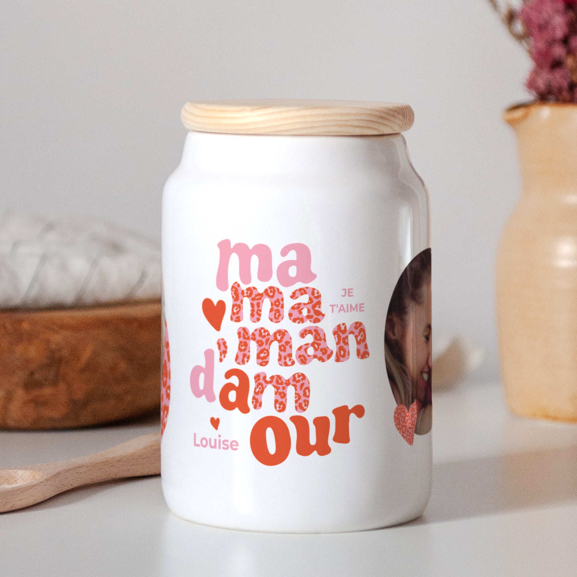 Pot en céramique Objets 65 cl Maman Léopard II photo N° 2