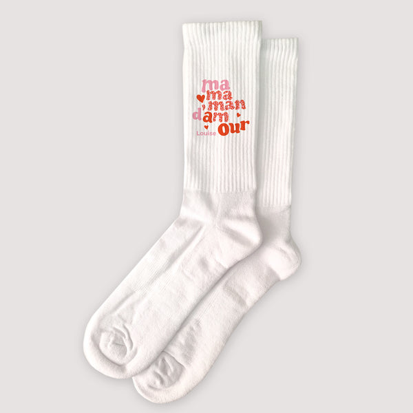 Chaussettes femme Blanches Maman Léopard II photo