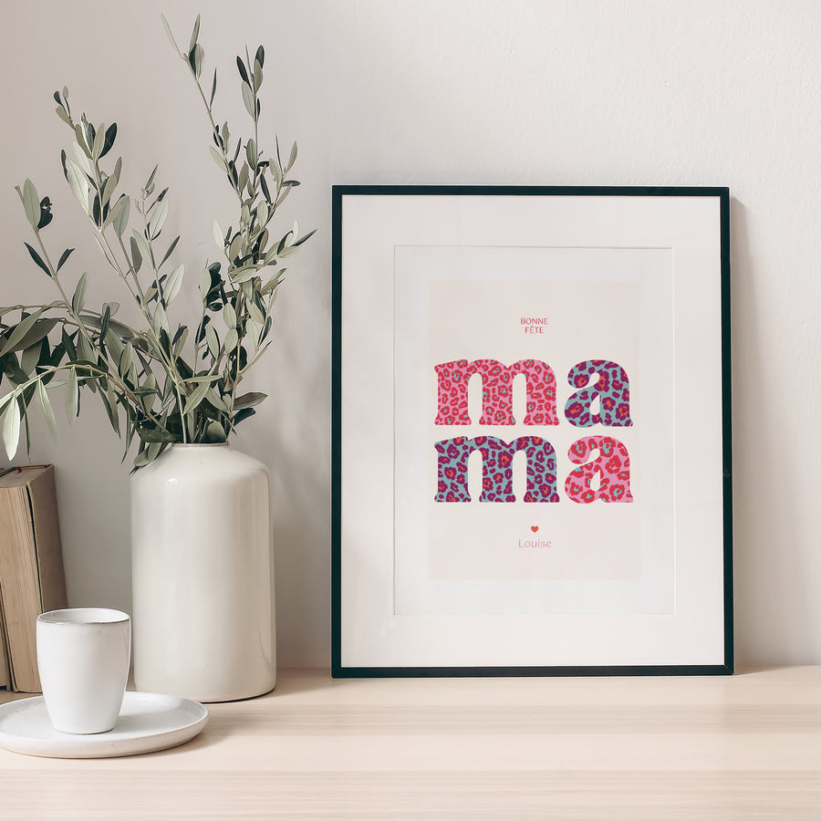 Affiche Objets Portrait Leopard Mama photo
