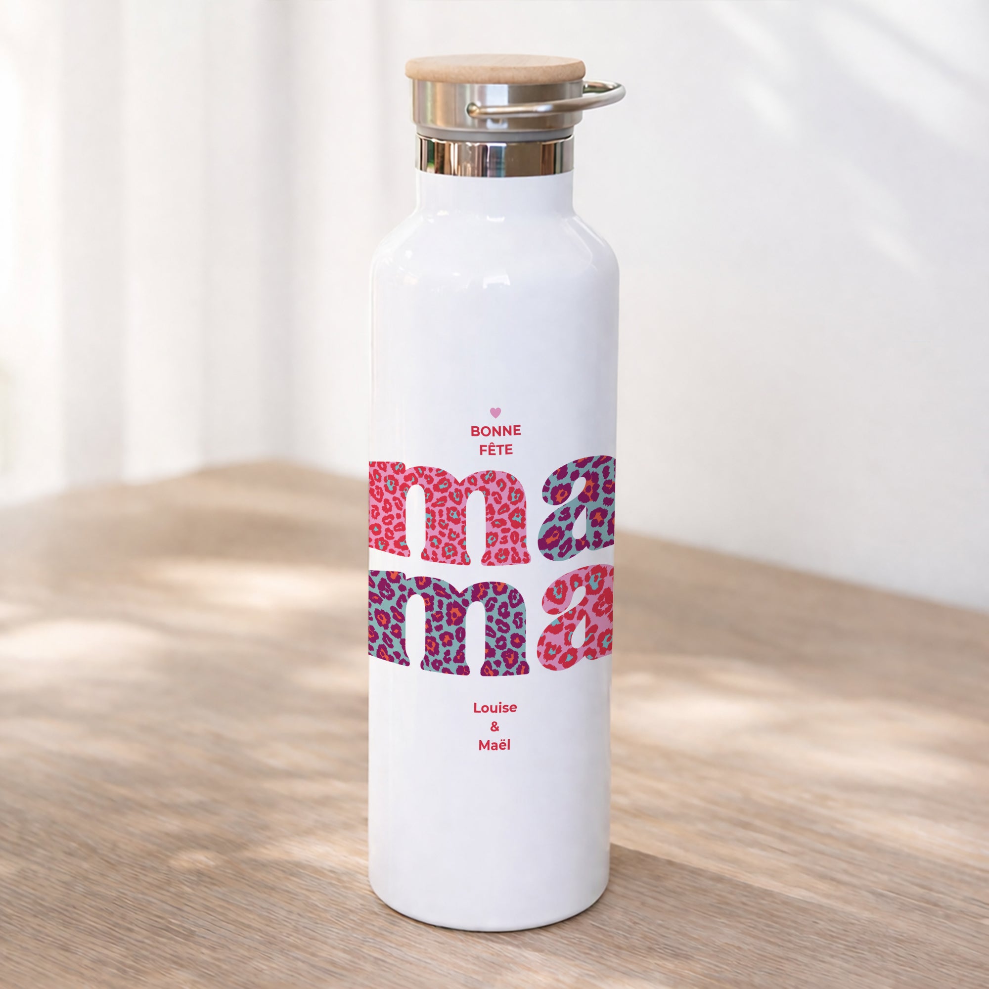 Gourde Objets 75 cl Leopard Mama photo N° 1