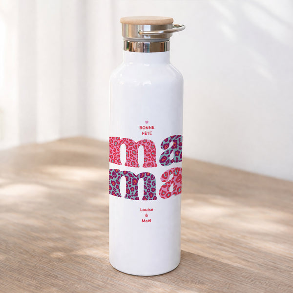 Gourde Objets 75 cl Leopard Mama photo
