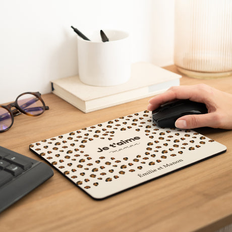 Tapis de souris Objets Rectangle Tendance léopard