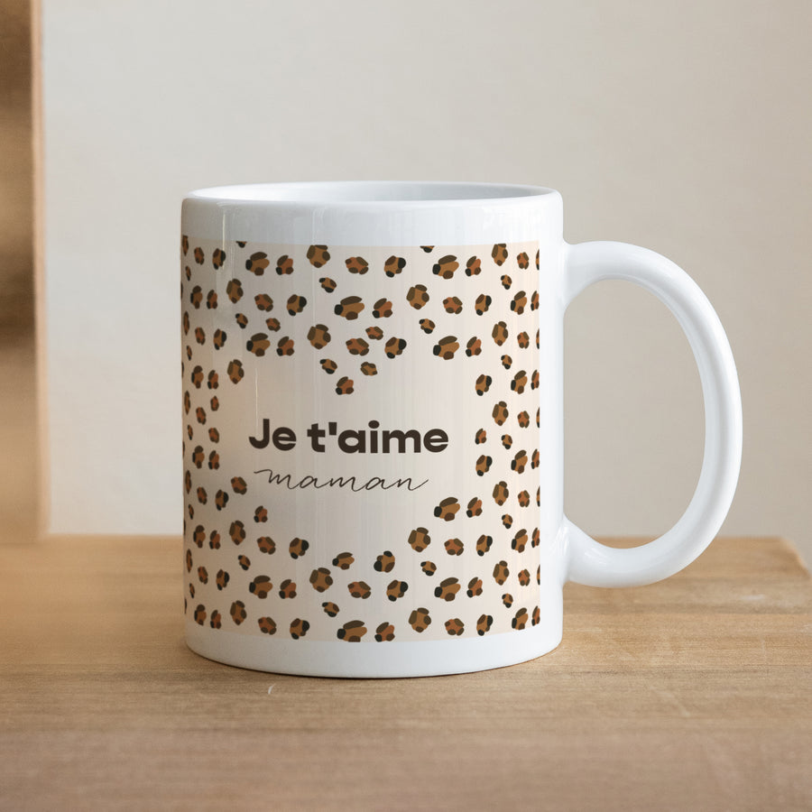 Mug Objets Blanc Tendance léopard photo