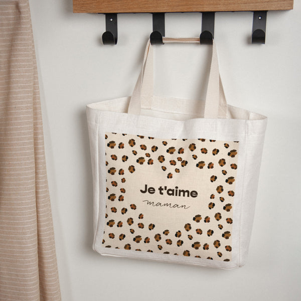 Tote bag Objets Anse en toile Tendance léopard photo