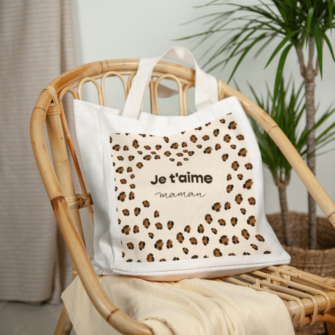 Tote bag Objets Anse en toile Tendance léopard photo N° 2