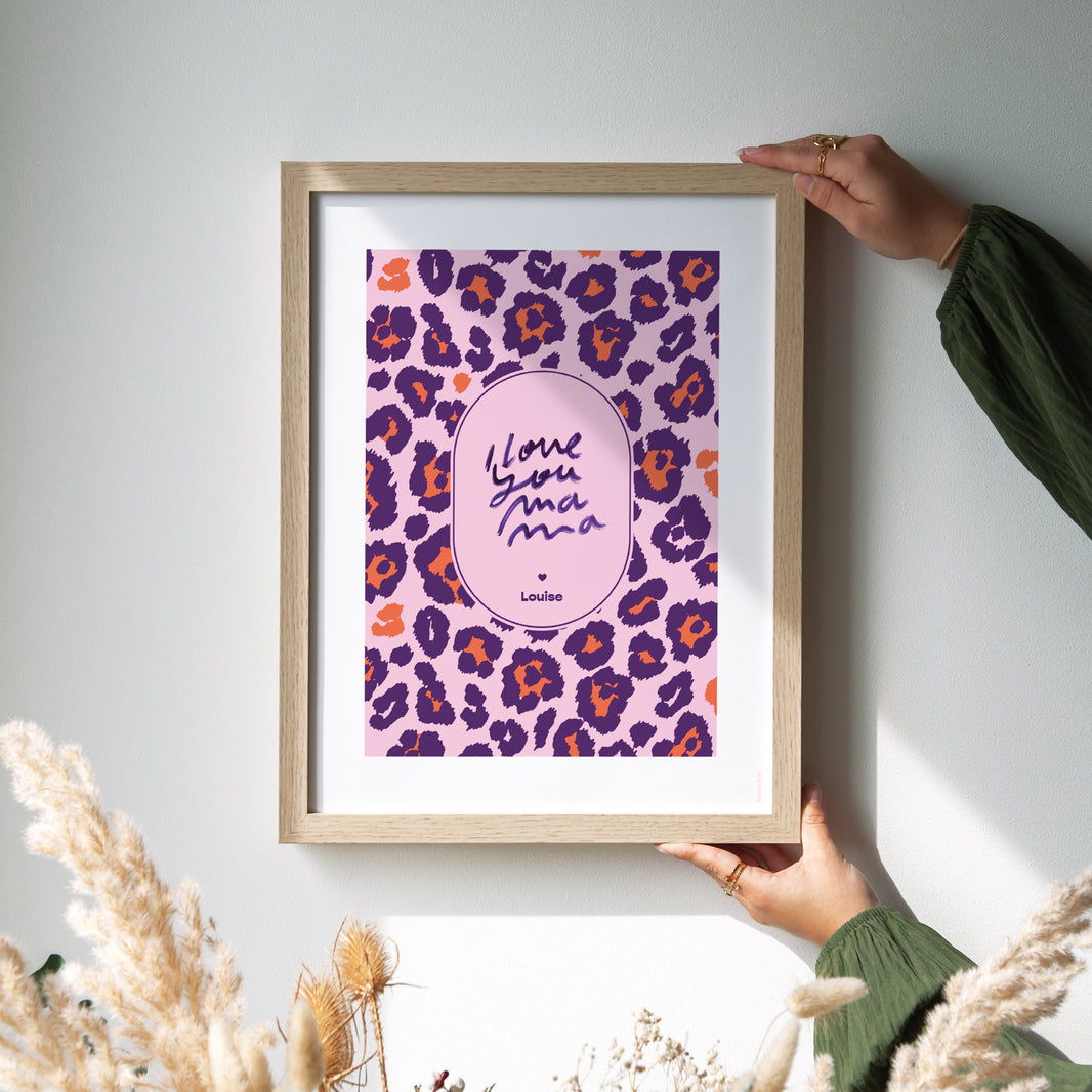 Affiche Objets Portrait I love you Leopard photo N° 2