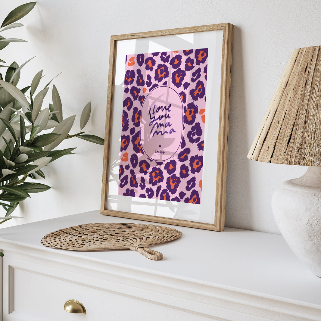 Affiche Objets Portrait I love you Leopard photo N° 5