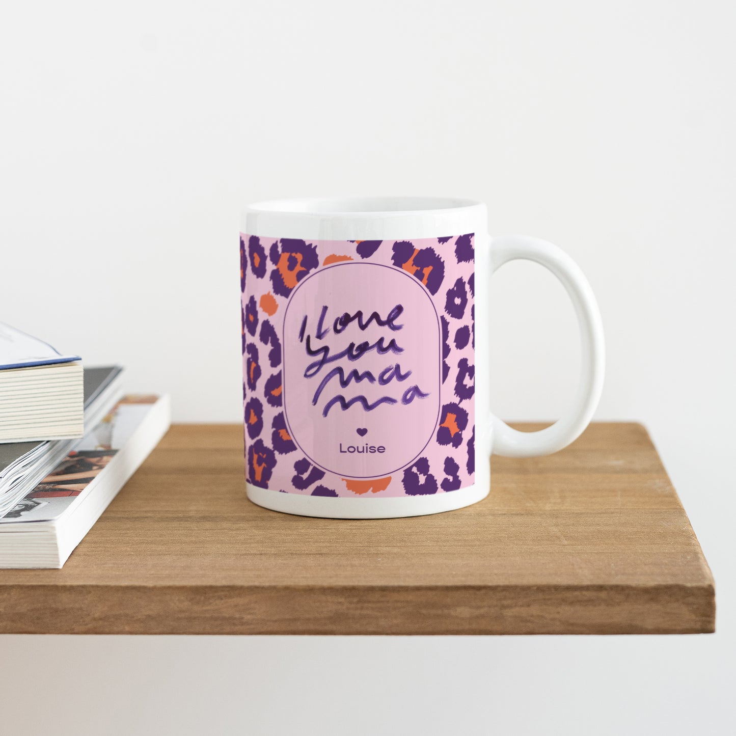 Mug Objets Blanc I love you Leopard photo N° 4