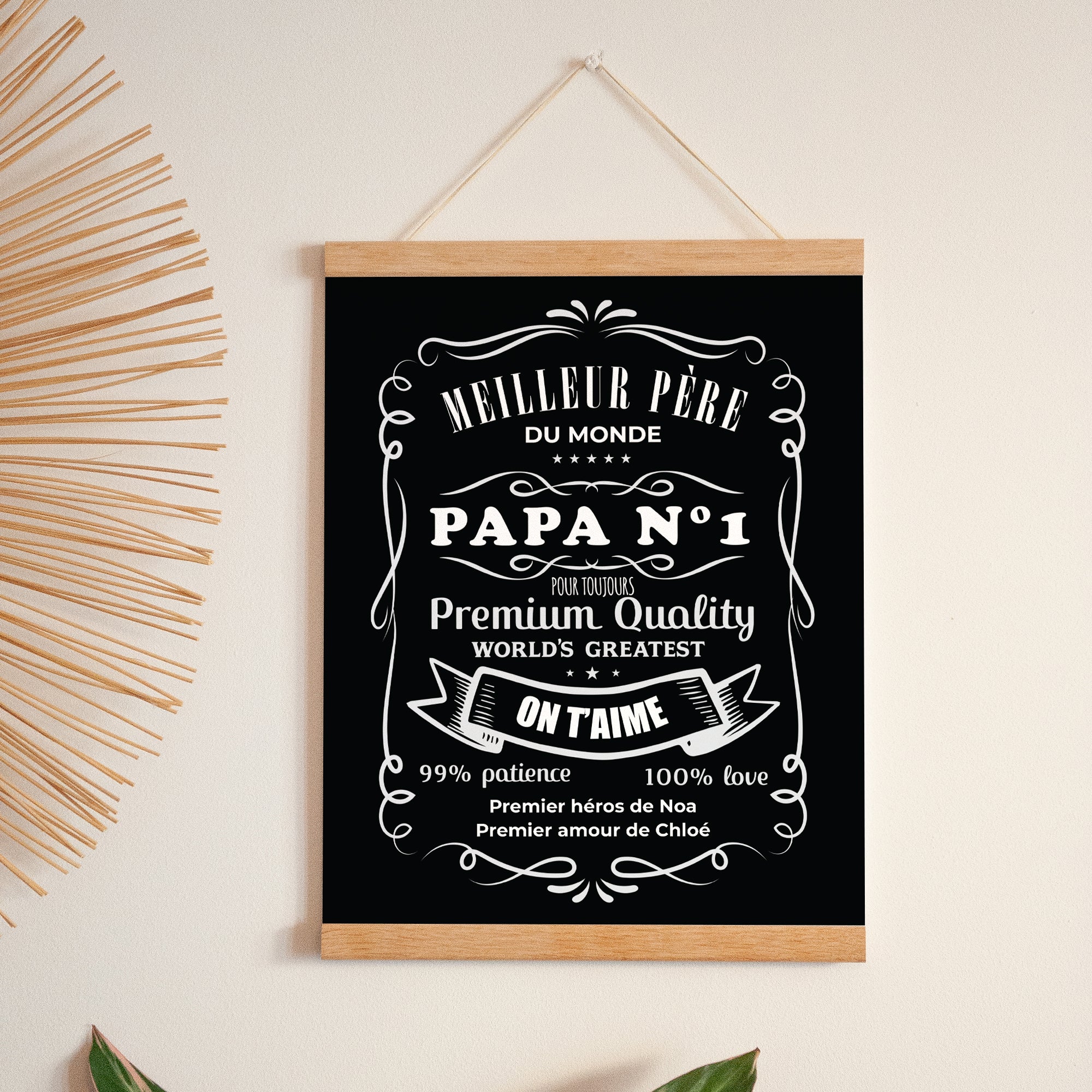 Affiche Portrait 30 x 40 cm Best Father Forever photo N° 1