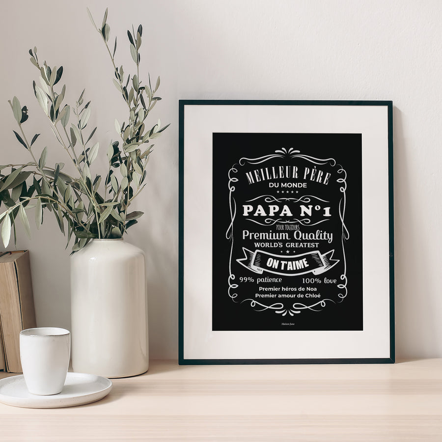 Affiche Objets Portrait Best Father Forever photo
