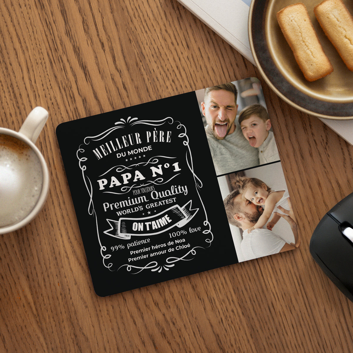 Tapis de souris Objets Rectangle Best Father Forever photo N° 1