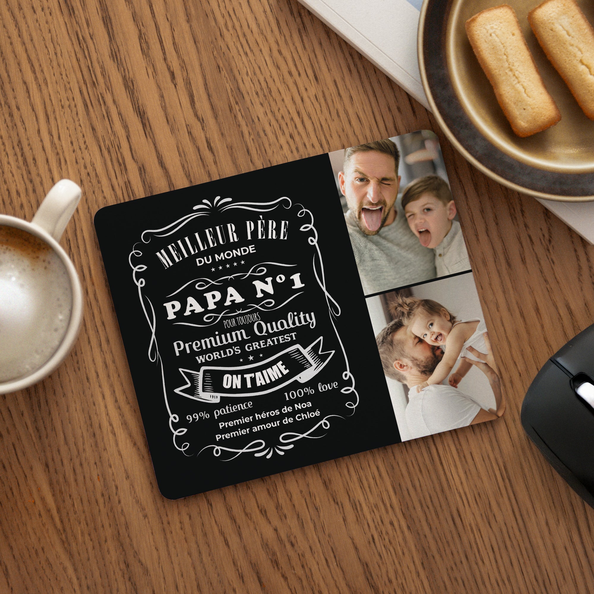 Tapis de souris Objets Rectangle Best Father Forever photo N° 1
