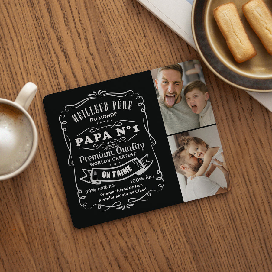 Tapis de souris Objets Rectangle Best Father Forever photo